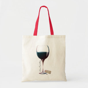Wine Glass Art Personalized Logo Tote Bag