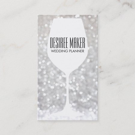 Wine Glass | Bokeh Business Card