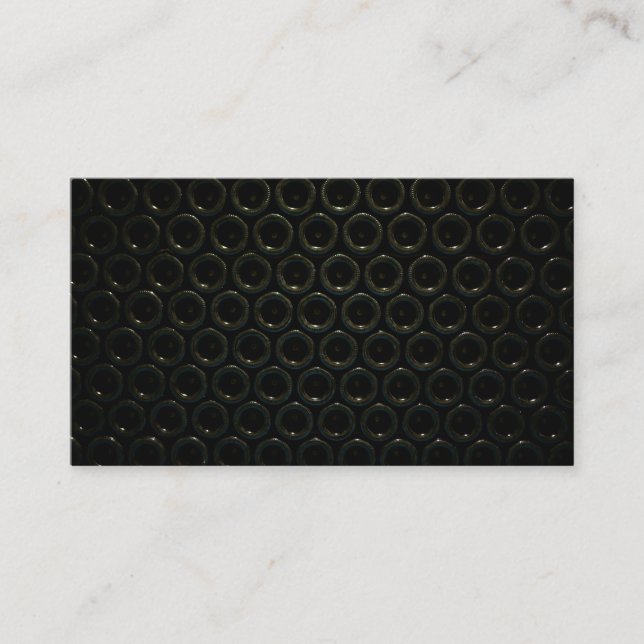 wine glass bottle bottom pattern texture backgroun business card (Front)