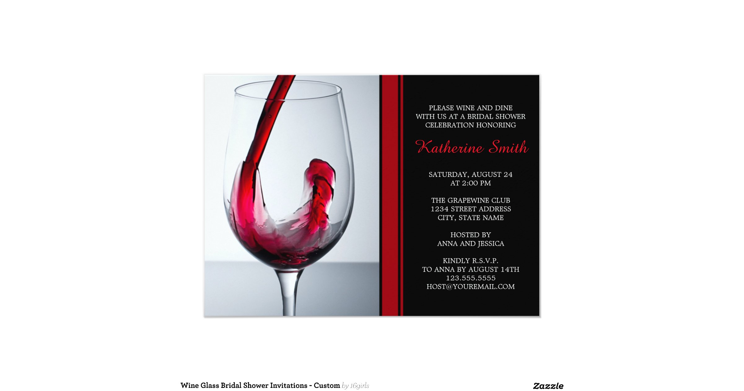 Wine Glass Invitations 4