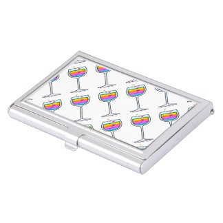 WINE GLASS BUSINESS CARD HOLDER