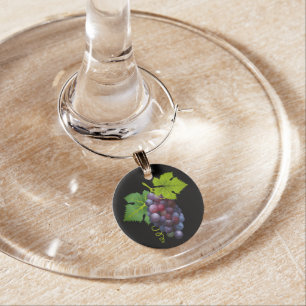 Wine Glass Charm-Grapes Charm