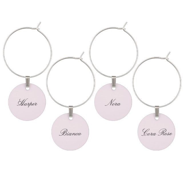Wine glass charms & tags (Staggered)