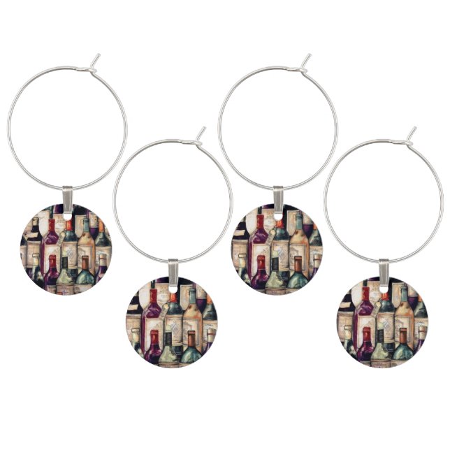 Wine Glass Charms-Wine Lovers Charm (Staggered)