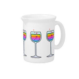 WINE GLASS COCKTAIL PITCHER