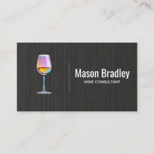 Wine Glass Consultant Business Card