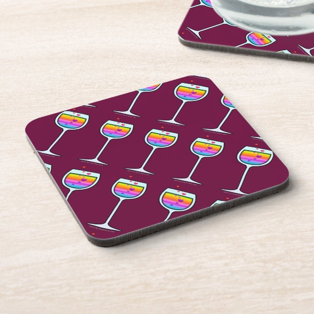 WINE GLASS CORK COASTERS (Left Side)