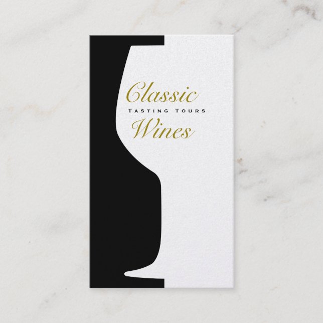 Wine Glass | Counter-space Business Card (Front)