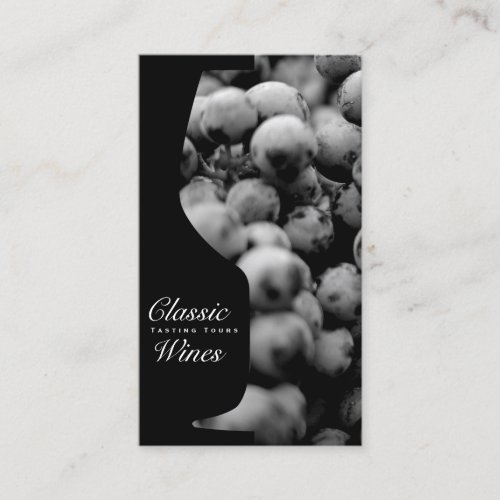 Wine Glass  Counter_space  Grapes on Vine Business Card