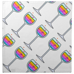 WINE GLASS Dinner or Cocktail NAPKINS