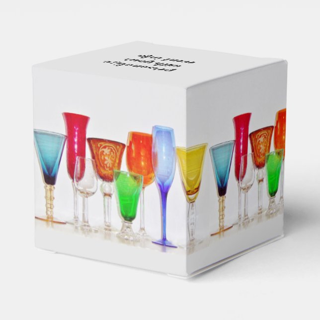 Wine Glass Favor Box (Back Side)