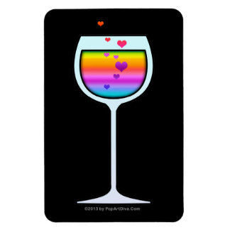 WINE GLASS FLEXIBLE MAGNET