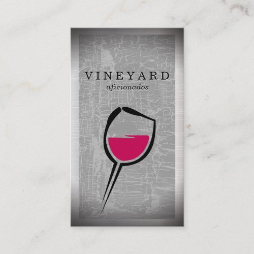 Wine Glass Icon Business Card