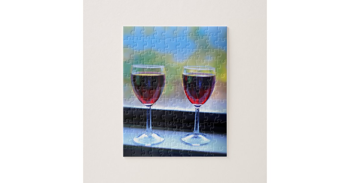 Wine Glass Jigsaw Puzzle Zazzle