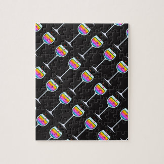 WINE GLASS JIGSAW PUZZLE