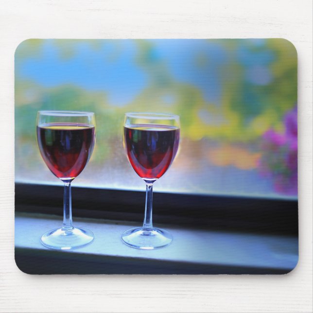 Wine Glass Mouse Pad (Front)