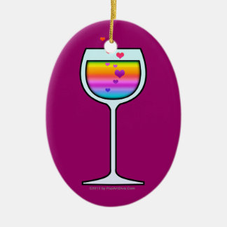 WINE GLASS ORNAMENT