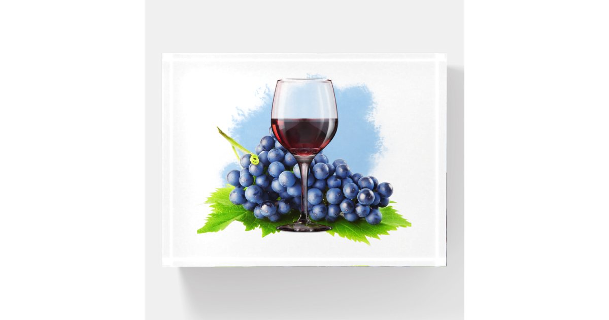 Wine Glass Paperweight | Zazzle