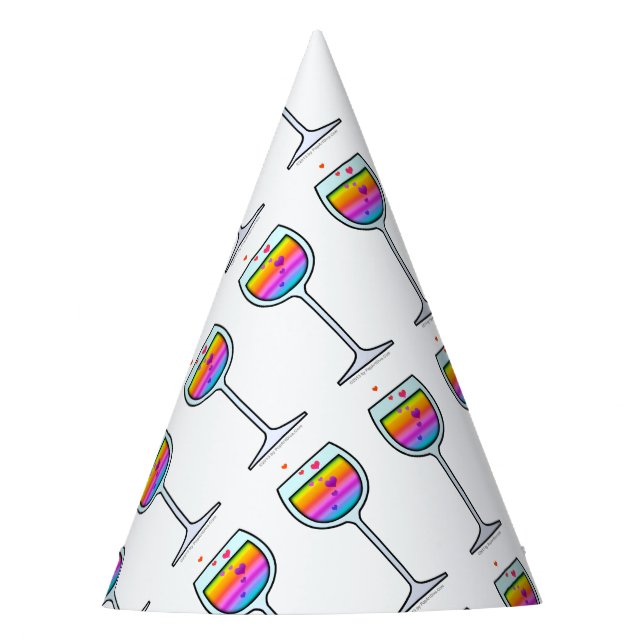 WINE GLASS PARTY HAT (Front)