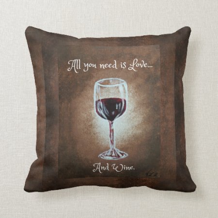 Wine Glass Pillow