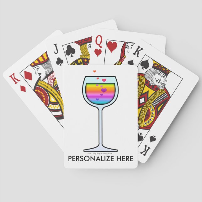 WINE GLASS POKER CARDS (Back)