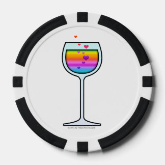 WINE GLASS POKER CHIPS