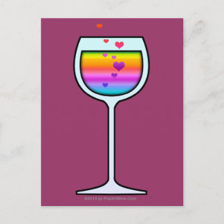WINE GLASS POSTCARDS