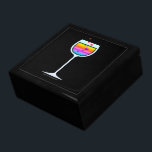 WINE GLASS PREMIUM GIFT BOX<br><div class="desc">A brightly colored wine glass filled with a vintage rainbow of vino fun,  sparkling out heart bubbles in a contemporary homage to the winery. Perfect party design for any happy hour or cocktail celebration.</div>