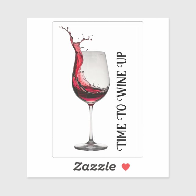 Wine Glass Quote Sticker (Sheet)