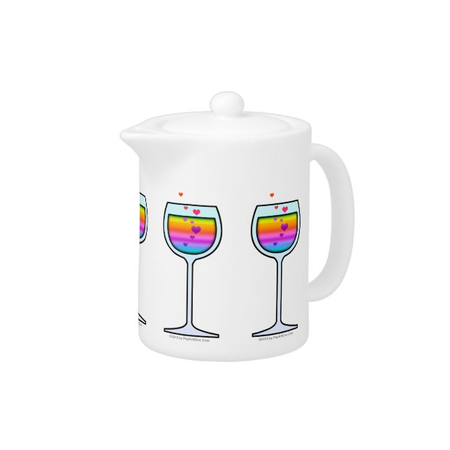 WINE GLASS TEAPOT or MINI COCKTAIL PITCHER (Right)