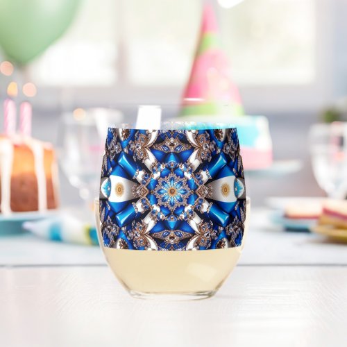 Wine Glass with Colors of Argentina