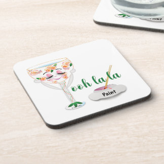Wine Glass with Personality Beverage Coaster