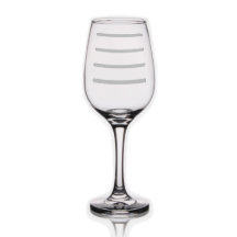 Wine Glass with Stripes
