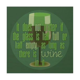 Wine Glass wood canvas print