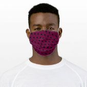 wine glasses adult cloth face mask (Worn)
