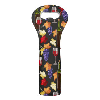 Wine Glasses And Grapes Bag