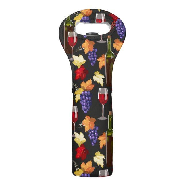 Wine Glasses And Grapes Bag (Front)