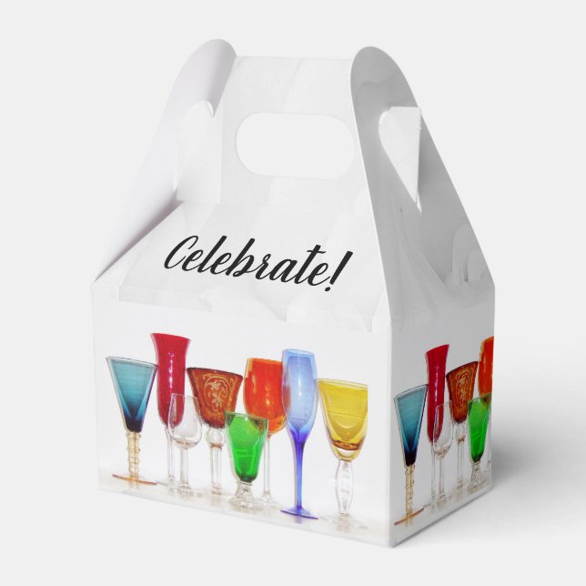Wine Glasses "Celebrate!" Gift Box (Front Side)