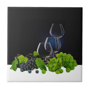 Wine Glasses Ceramic Tile