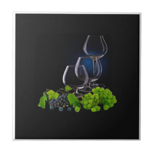 Wine Glasses Ceramic Tile
