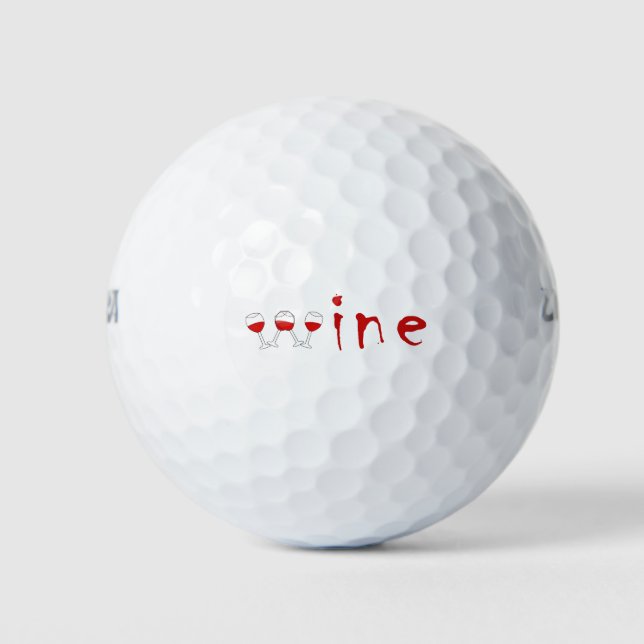 Wine glasses golf balls (Front)