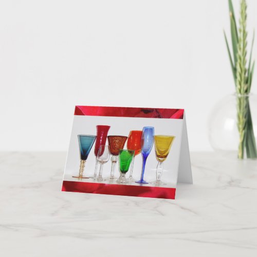 Wine Glasses Greeting Card