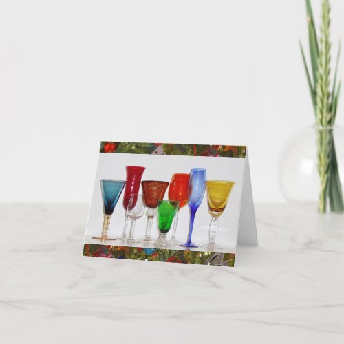 Wine Glasses Greeting Card