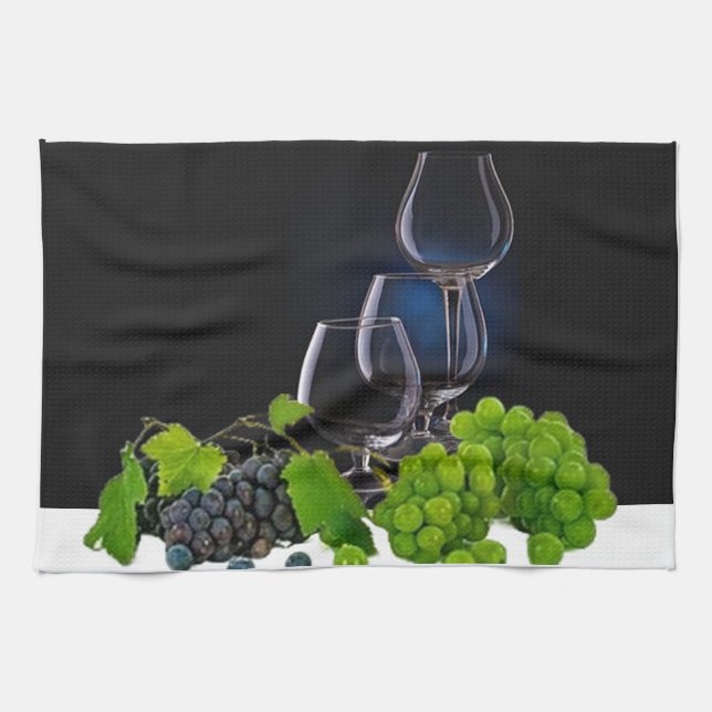 Wine Glasses  Kitchen Towel (Horizontal)