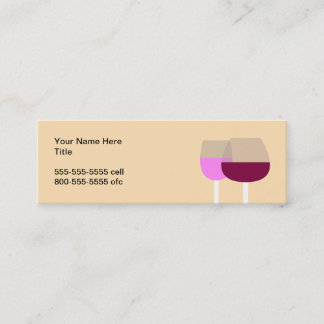 Wine Glasses Mini Business Card