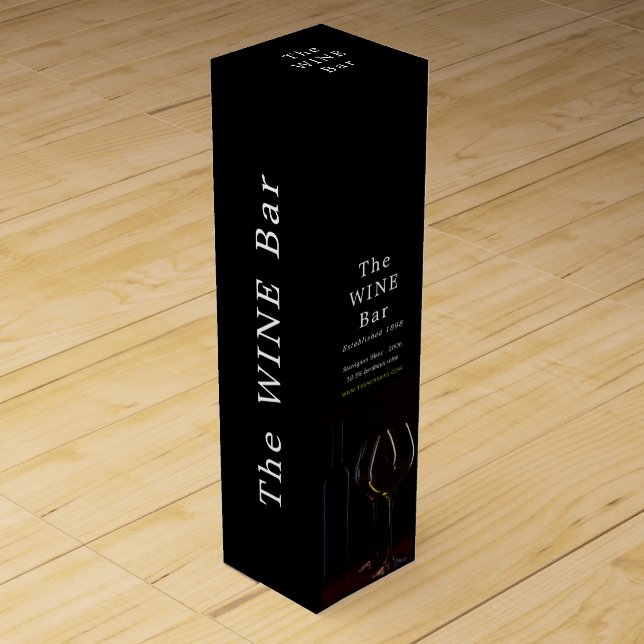 Wine Glasses, Wine Bar/Winery Box (Front)