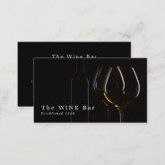 Wine Glasses, Wine Bar/winery Business Card at Zazzle