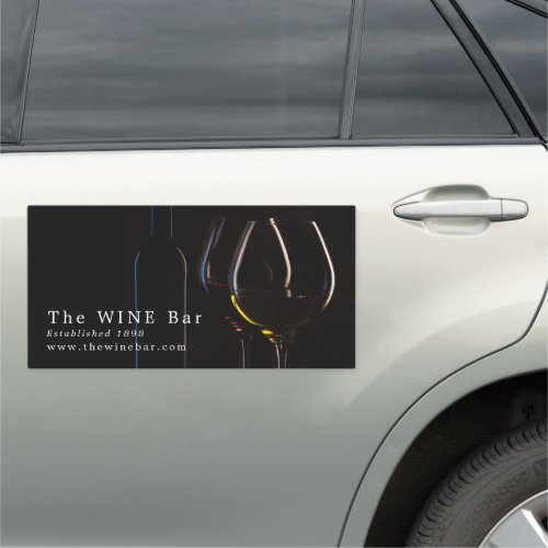 Wine Glasses Wine BarWinery Car Magnet