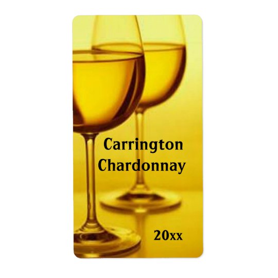 Wine Glasses Wine Label
