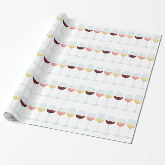 Wine Glasses Wrapping Paper